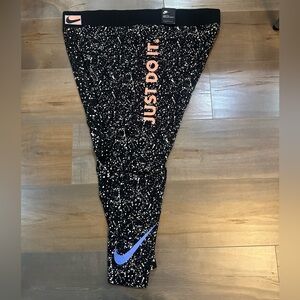 Nike Black and White Speckled Leggings